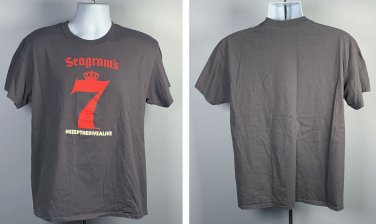 Seagram's 7 Whiskey Keep the Dive Alive T Shirt Mens Medium #Keepthedivealive