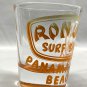 Ron Jon Surf Shop Panama City Beach Shot Glass 1 oz Orange Logo
