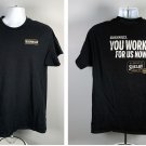 Bushmills Irish Whiskey You work for us Now Shelby Company T Shirt Mens Large