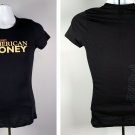 Wild Turkey American Honey Bourbon T Shirt Womens Juniors Medium Black