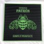 Patron Tequila Simply Perfect Square Rubber Bar Spill Mat 16.5" x 16.5" Bee Logo