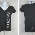 Avion Tequila V Neck T Shirt Womens Large 50/50 Gray