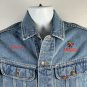 Lee Brand La Casa Pizza Omaha Denim Jacket Mens Womens Small Christy Embroidered