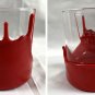 Makers Mark Bourbon Whisky Rocks Glase Etched Red Wax 8 oz Logo Covered