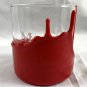 Makers Mark Bourbon Whisky Rocks Glase Etched Red Wax 8 oz Logo Covered