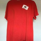 Captain Morgan White Rum T Shirt Mens XL Red Jolly Roger Logo Skull Sword