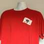Captain Morgan White Rum T Shirt Mens XL Red Jolly Roger Logo Skull Sword