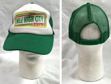 Mile High City Denver Snapback Trucker Hat Mens Embroidered Polyester