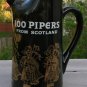 100 Pipers for Scotland Blended Scotch Whisky Ceramic Pitcher Seagram 20 oz