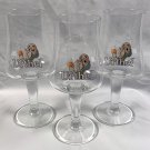 3 Urthel Founded in Flounders Stemmed Beer Glasses Ritzenoff