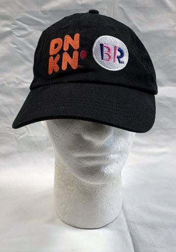 Dunkin Donuts BR Coffee Ice Cream Logo Baseball Hat Mens Black