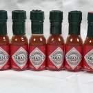10 Mini Tabasco Original Pepper Sauce Real Glass Bottles 1/8 oz 3.7 ml