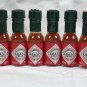 10 Mini Tabasco Original Pepper Sauce Real Glass Bottles 1/8 oz 3.7 ml