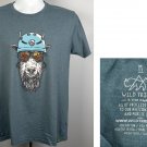 Wild Tribute Mountain Goat Reflective Sunglasses Logo T Shirt Mens Medium Wild Tribute Mountain Goat Reflective Sunglasses Logo T Shirt Mens Medium