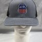 Union Pacific Railroad Snapback Trucker Baseball Hat Gray Black Embroidered Logo