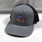 Union Pacific Railroad Snapback Trucker Baseball Hat Gray Black Embroidered Logo