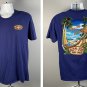 Ron Jon Surf Shop Living the Good Life T Shirt Mens Large Tropical Beach Scene