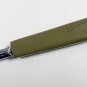 Ekco Chromium Plated Fork Stainless Steel 11" Green Plastic Handle USA