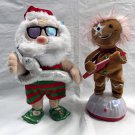 Gemmy Singing Dancing Santa Claus and Gingerbread Man Playing a Guitar Gemmy Singing Dancing Santa Claus and Gingerbread Man Playing a Guitar