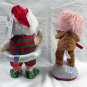Gemmy Singing Dancing Santa Claus and Gingerbread Man Playing a Guitar