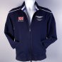 Aston Martin Racing Hackett Track Jacket Boys Girls Youth 13/14 Blue Full Zip
