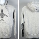 Duncan Aviation Pullover Hoodie Mens Medium Cotton Gray Open Pocket Duncan Aviation Pullover Hoodie Mens Medium Cotton Gray Open Pocket
