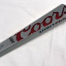 Coors Light Cold as the Rockies Metal Bar Tap Handle Silver Beer Triangular Coors Light Cold as the Rockies Metal Bar Tap Handle Silver Beer Triangular