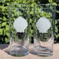 4 Etched Seashell Scallop Shell 14 oz Tall & 8 oz Short Cocktail Glasses Rolf?