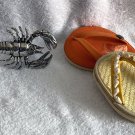 Tommy Bahama Metal Wine Bottle Stopper Lobster Crustacean & 2 Flip Flop Coasters Tommy Bahama Metal Wine Bottle Stopper Lobster Crustacean & 2 Flip Flop Coasters