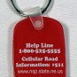 2 Nebraska State Patrol Keychains Key Rings Rubber