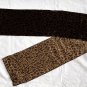 Talbots Leopard Animal Big Cat Silk Scarf Head Wrap 59" x8"