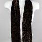 Talbots Leopard Animal Big Cat Silk Scarf Head Wrap 59" x8"