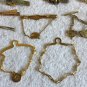 27 Tie Clips Clasps Bars Gold Tone Shovel Stones Plain Decorative Dove Scouts