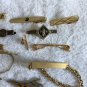 27 Tie Clips Clasps Bars Gold Tone Shovel Stones Plain Decorative Dove Scouts
