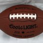 New Coors Light Beer Full Size Leather Football Advertising