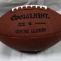 New Coors Light Beer Full Size Leather Football Advertising