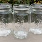 3 Slim Chickens Restaurant Mason Jar Cocktail Glasses 12 oz Embossed