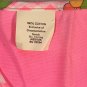 Kitchen Apron Art Smock Happy Frogs Gingham Pink Flowers Womens Medium Cotton