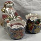 Fitz and Floyd Santa Claus St Nick Home Fragrance Candle + Toy Bag Candle