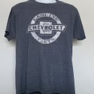 Genuine Chevrolet Parts Distressed Logo T Shirt Mens Large Chevy Blue