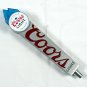 Coors Light Cold as the Rockies Metal Bar Tap Handle Silver Beer Square