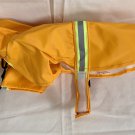 Dog Rain Jacket Medium Orange Reflective Strip Pocket Hooded Dog Rain Jacket Medium Orange Reflective Strip Pocket Hooded