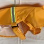 Dog Rain Jacket Medium Orange Reflective Strip Pocket Hooded