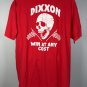 Dixxon Flannel Co Win at any Cost T Shirt Mens XL Skull Red