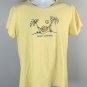 Life is Good Zero Tasking Crusher T Shirt Womens Large Dog Palm Trees Hammock