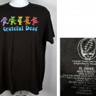 Grateful Dead T Shirt Mens XL Colorful Bears Logo Black Cotton