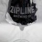 Zipline Brewing Co Stemmed Pilsner Beer Glass 10 oz Etched Logo