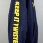 Twisted Tea Hard Iced Tea Keep it Twisted Pullover Hoodie Mens Small Blue 50/50