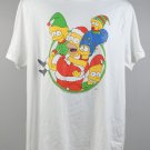 The Simpsons Christmas T Shirt Mens XL Bart Homer Lisa Marge Maggie Cotton Poly