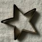 5 Copper Metal Cookie Cutters Star Dog Snowflake Gingerbread Man Wreath Large